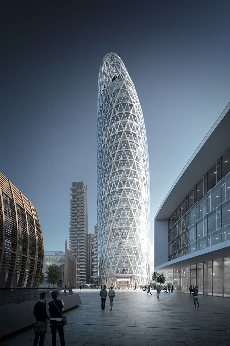Centro Direzionale Gruppo Unipol render piazza mario cucinella filippo cannata 1
